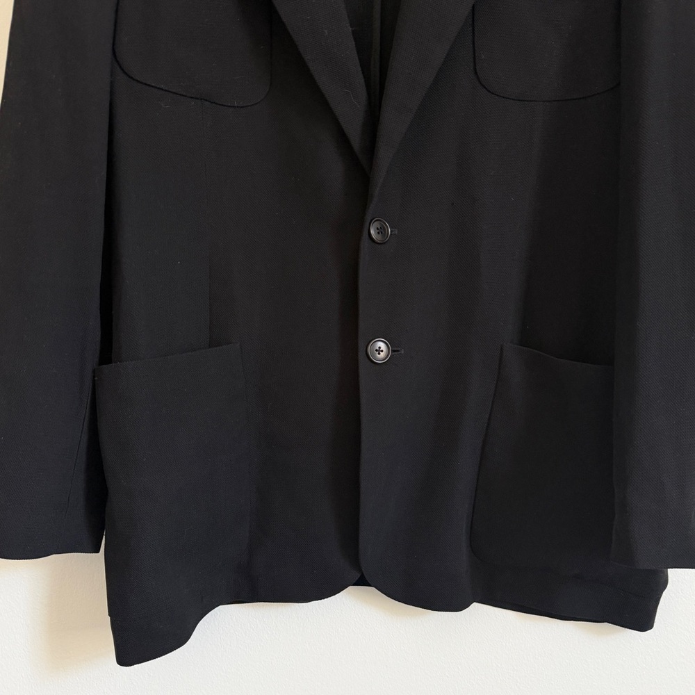 Ralph Lauren Silk Classic Black Blazer Size 12 Women’s Business Casual Luxury - Picture 6 of 10